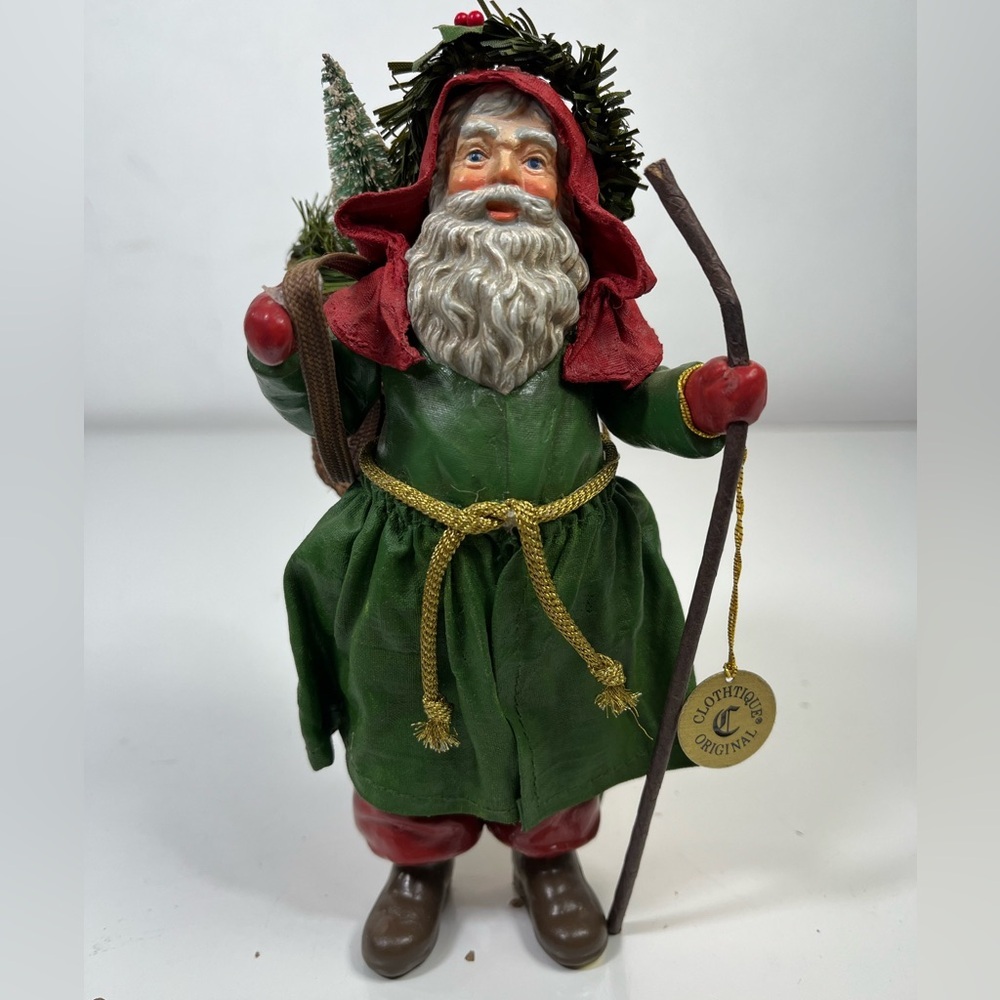 Vintage FATHER CHRISTMAS POSSIBLE DREAMS CLOTHTIQUE Figurine #625003‎